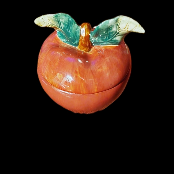 SAKURA ~ SONOMA ~ APPLE COOKIE JAR ~with 3 canisters - Picture 2 of 4